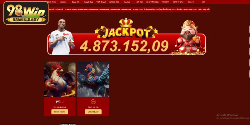 2 sảnh đá gà được ưa chuộng nhất trên 98Win